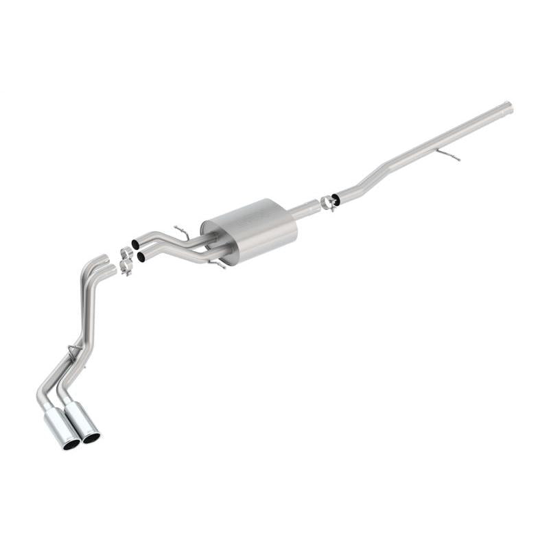 Borla S-Type Cat-Back 14 Sierra 1500 Ext. Cab Stnd Bed/CC Short Bed 143.5in WB Side Exit Exhaust-SR1 Performance
