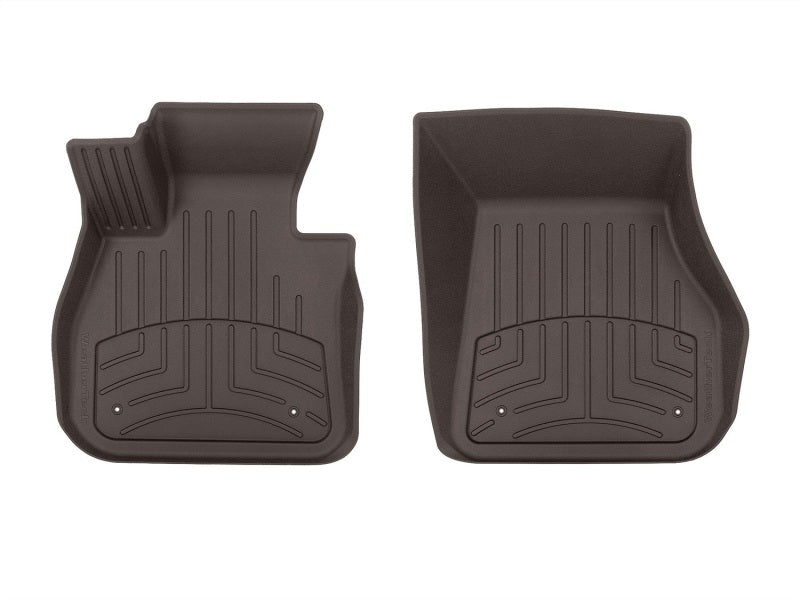 WeatherTech FloorLiner HP for BMW X1 and X2 (2016-2023) - Cocoa Front Floor Mat Part #478811IM