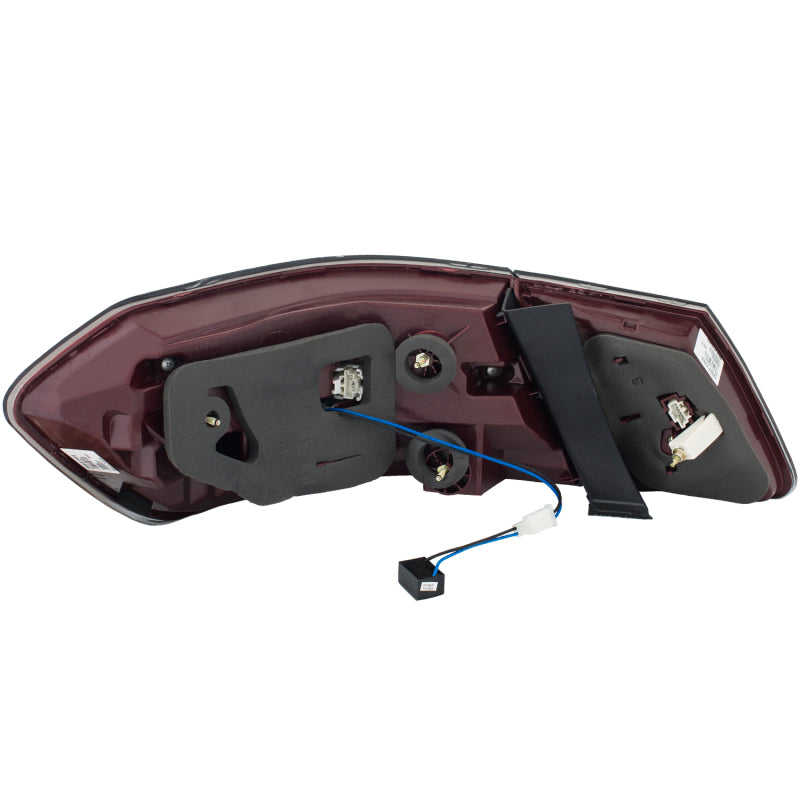 ANZO 2010-2013 Mercedes Benz E Class W212 LED Taillights Red/Clear-SR1 Performance