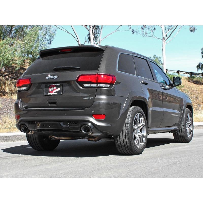 aFe MACHForce XP 12-17 Jeep Grand Cherokee WK2 SRT8 V8-6.4L 304SS Cat-Back Exhaust w/o Resonator-SR1 Performance