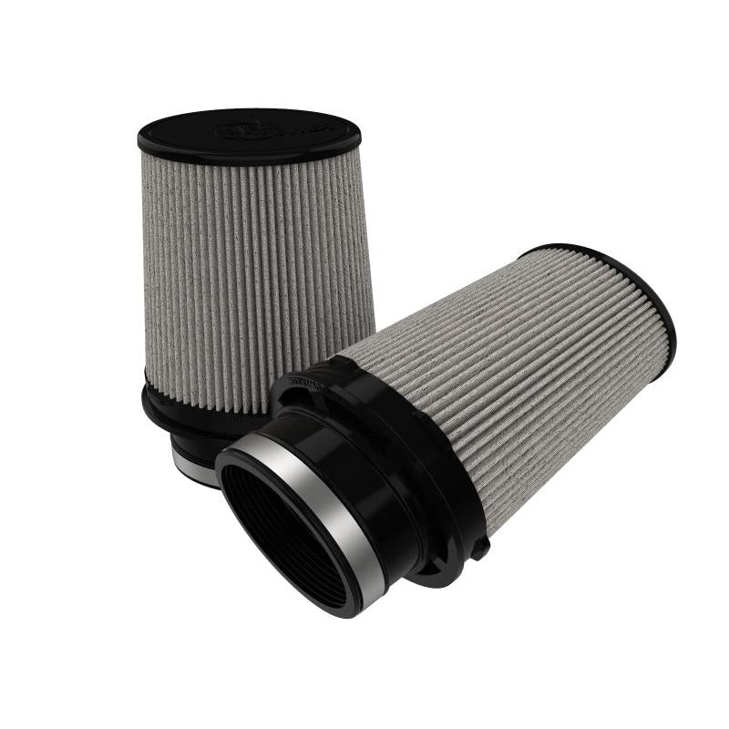 aFe Black Series Replacement Filter w/ Pro DRY S Media 4.5x3IN Fx6x5IN Bx5x3-.75 Tx7IN H - (Pair)-SR1 Performance