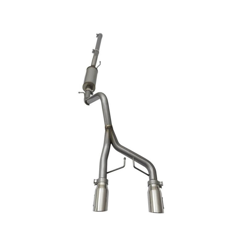 aFe Rebel Series CB 2.5in Dual Center Exit SS Exhaust w/ Polish Tip 07-15 Jeep Wrangler 3.6L/3.8L V6-SR1 Performance