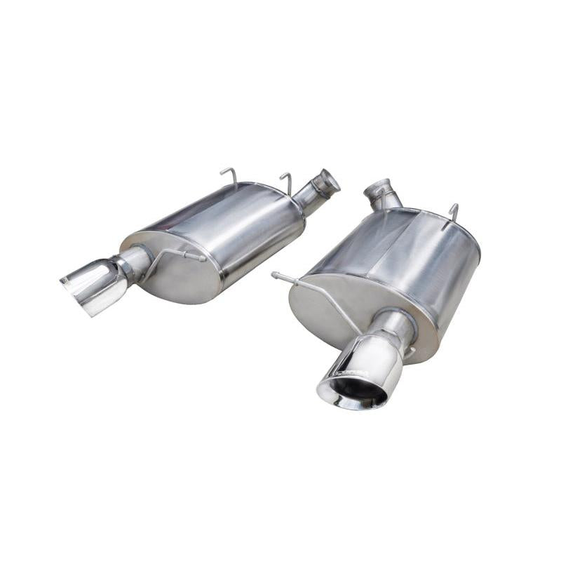 Corsa 2011-2012 Ford Mustang Shelby GT500 5.4L V8 Polished Sport Axle-Back Exhaust-SR1 Performance