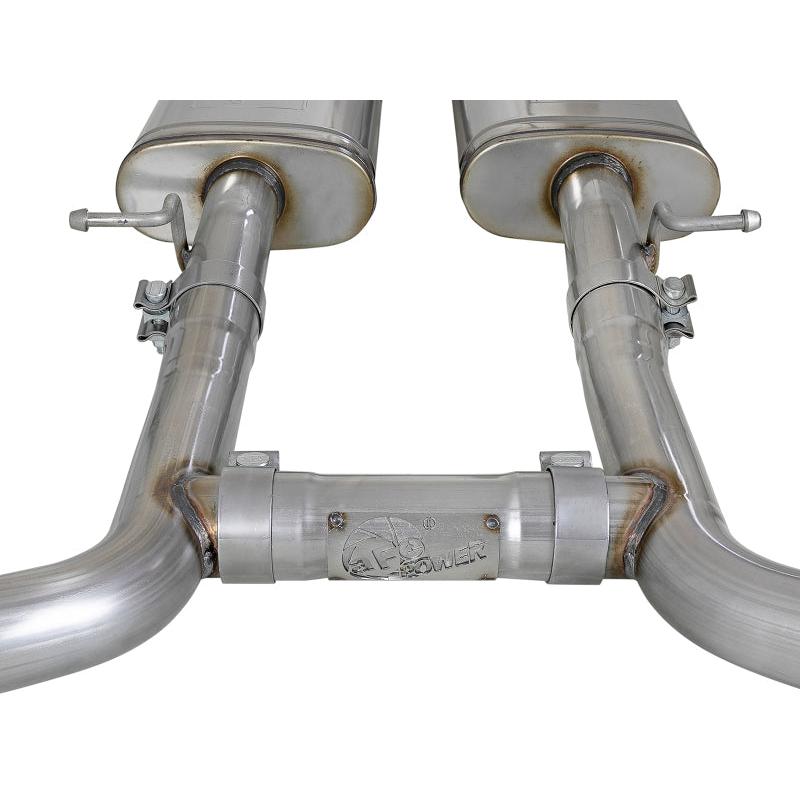 aFe MACH Force-Xp 2-1/2in 304 SS Cat-Back Exhaust 15-21 Dodge Challenger V6-3.6L - Quad Black Tip-SR1 Performance