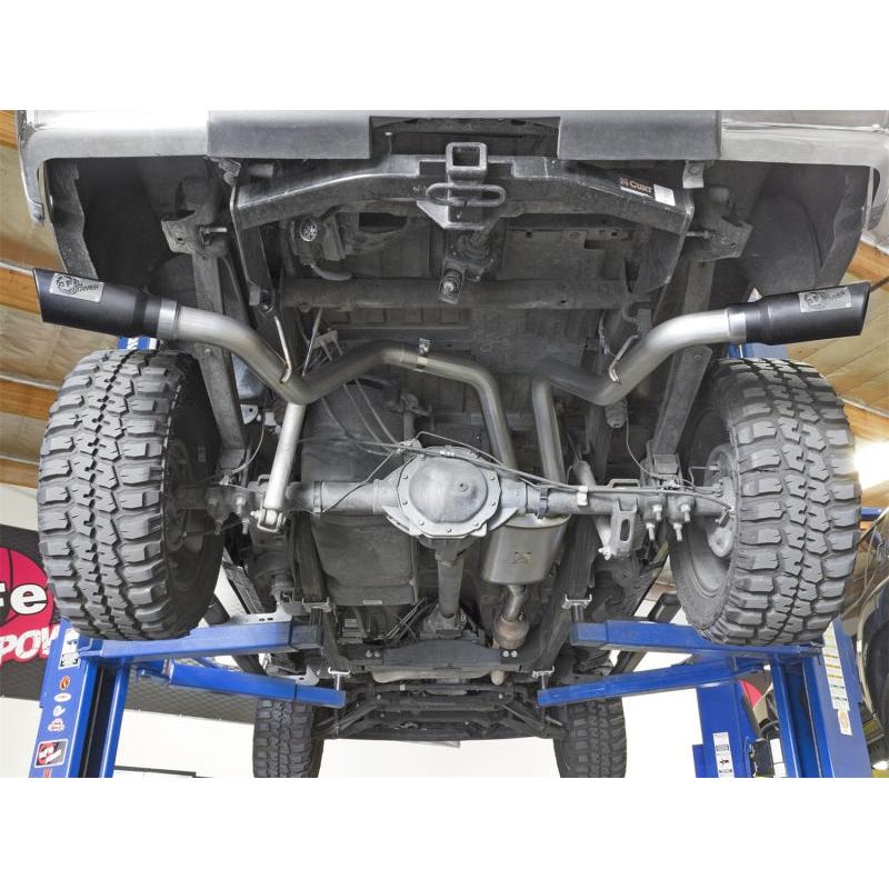 aFe MACH Force-Xp 3in CB SS Dual Exhaust w/Black Tips 09-16 GM Silverado/Sierra 4.3L/4.8L/5.3L-SR1 Performance