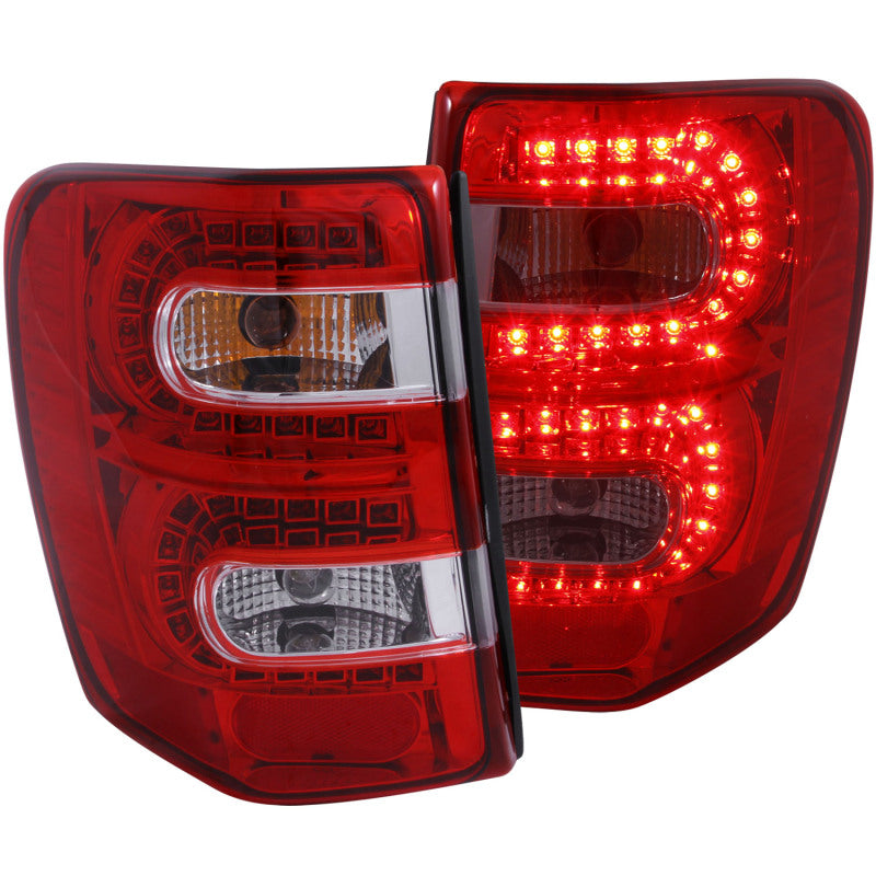ANZO 1999-2004 Jeep Grand Cherokee LED Taillights Red/Clear-SR1 Performance