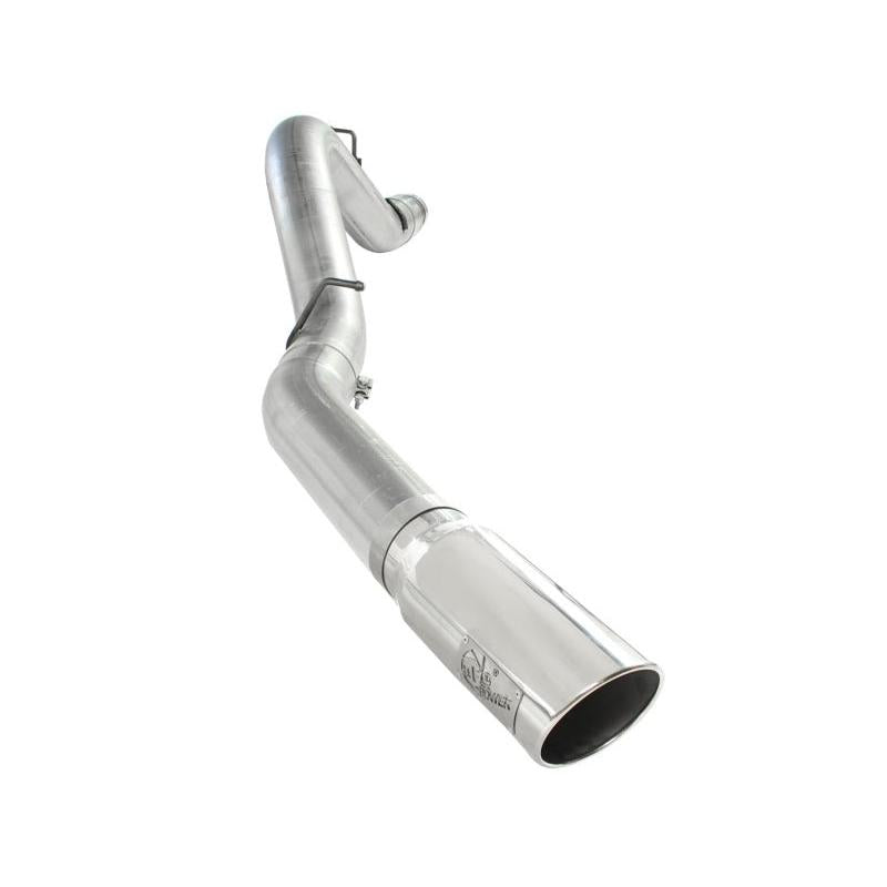 aFe Atlas Exhaust 5in DPF-Back Al Steel 11-13 GM Diesel Trucks V8-6.6L (td) LML (Pol Tip)-SR1 Performance