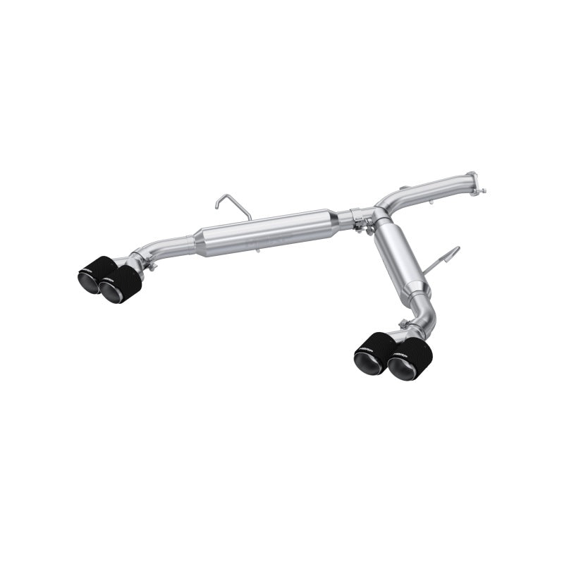 MBRP 2022-2023 Kia Forte GT 1.6L Turbo2.5in Axle-Back Dual Split Rear w/ Quad Carbon Tips-SR1 Performance