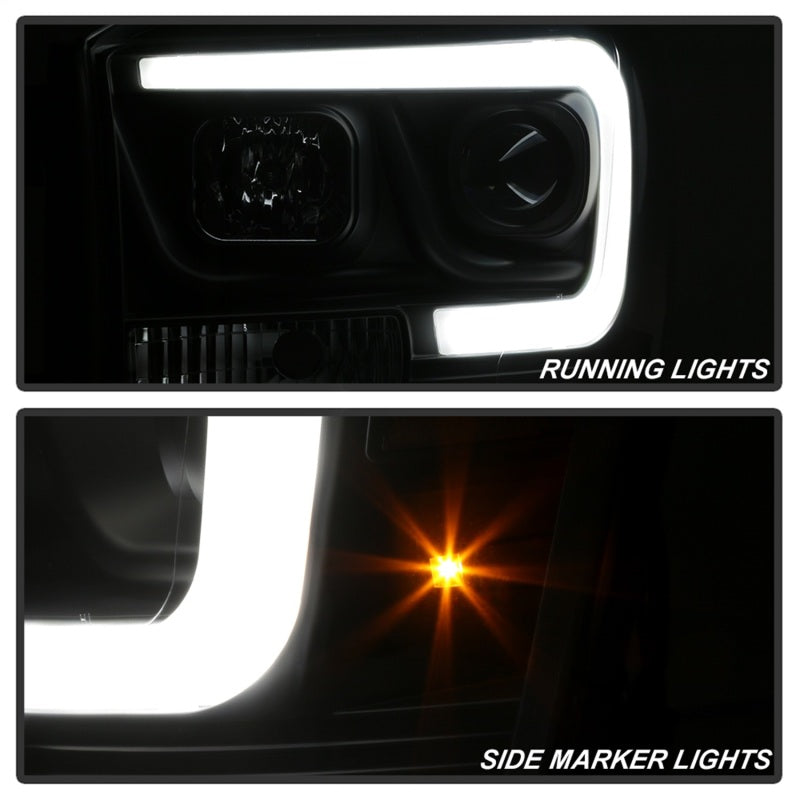 Spyder Dodge Ram 1500 06-08 V2 Projector Headlights - Light Bar DRL - Black (PRO-YD-DR06V2-LB-BK)-SR1 Performance