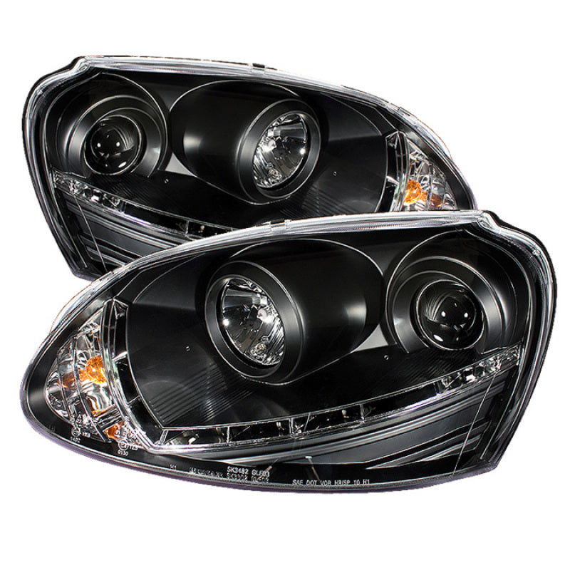 Spyder Volkswagen GTI 06-09/Jetta 06-09 Xenon/HID Model Only - DRL Black PRO-YD-VG06-HID-DRL-BK-SR1 Performance