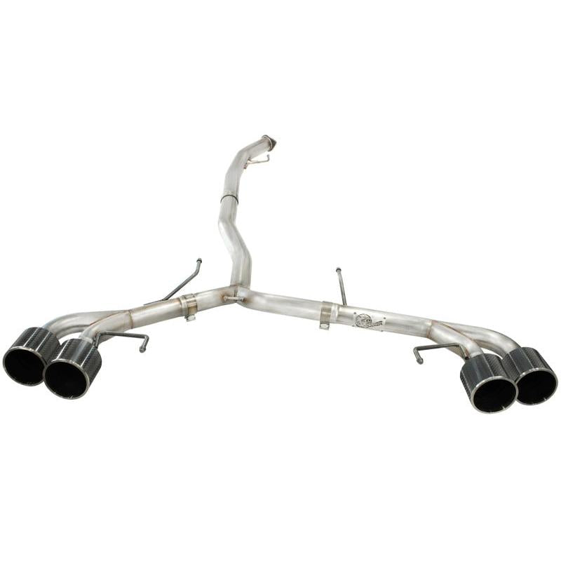 aFe Takeda 3in SS Exhaust Cat-Back 09-14 Nissan GTR V6 3.8L Carbon Fiber Tips-SR1 Performance
