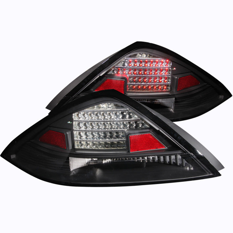 ANZO 2003-2005 Honda Accord LED Taillights Black-SR1 Performance