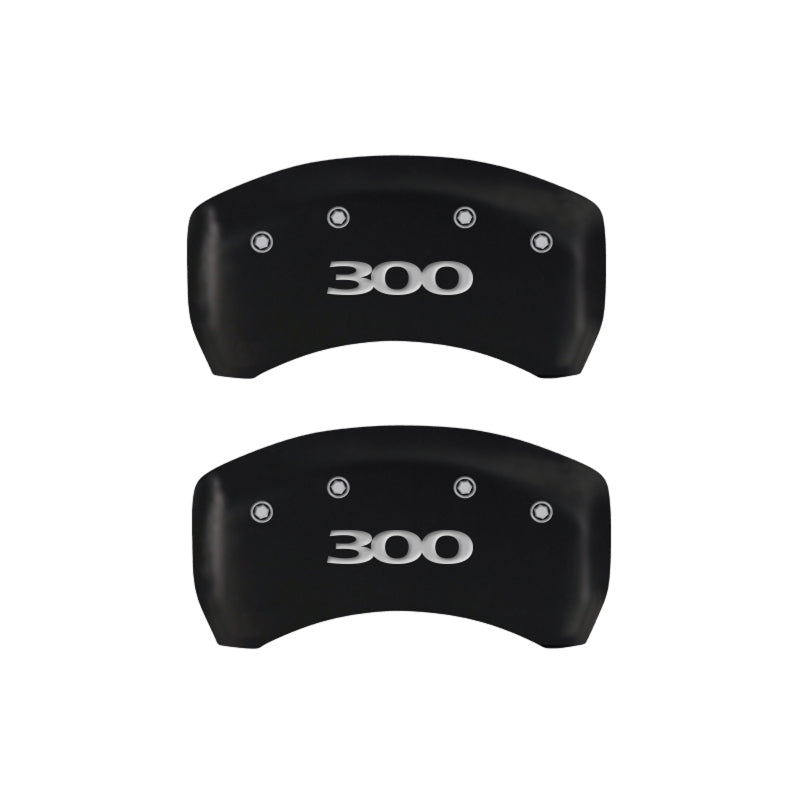 MGP 4 Caliper Covers Engraved Front & Rear 300 Red finish silver-SR1 Performance