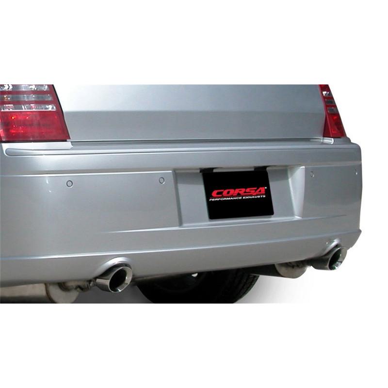 Corsa 2005-2010 Dodge Charger No Towing Hitch R/T 5.7L V8 Polished Xtreme Cat-Back Exhaust-SR1 Performance