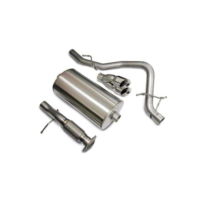 Corsa 2007-2008 Chevrolet Tahoe 5.3L V8 Polished Sport Cat-Back Exhaust-SR1 Performance