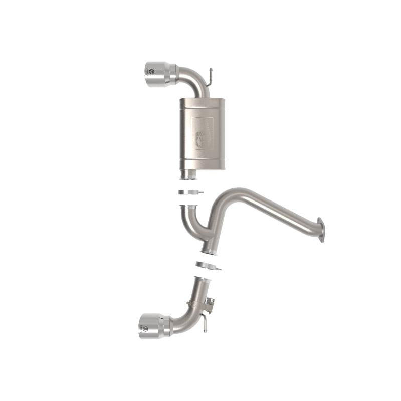 aFe 22-23 Hyundai Kona N L4 2.0L (t) Takeda 3in 304 SS Axle-Back Exhaust System w/ Polished Tips-SR1 Performance
