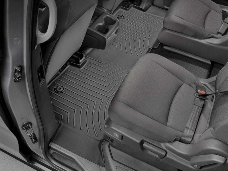 WeatherTech FloorLiner DigitalFit Rear for 2018-2019 Honda Odyssey – Black