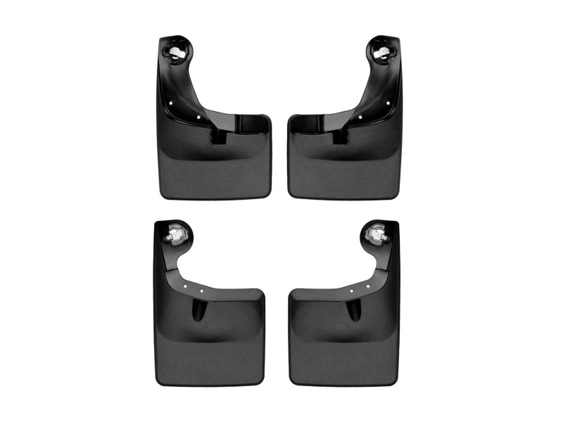 WeatherTech DigitalFit No-Drill MudFlaps for Ford F-150 – Black, Front & Rear Set