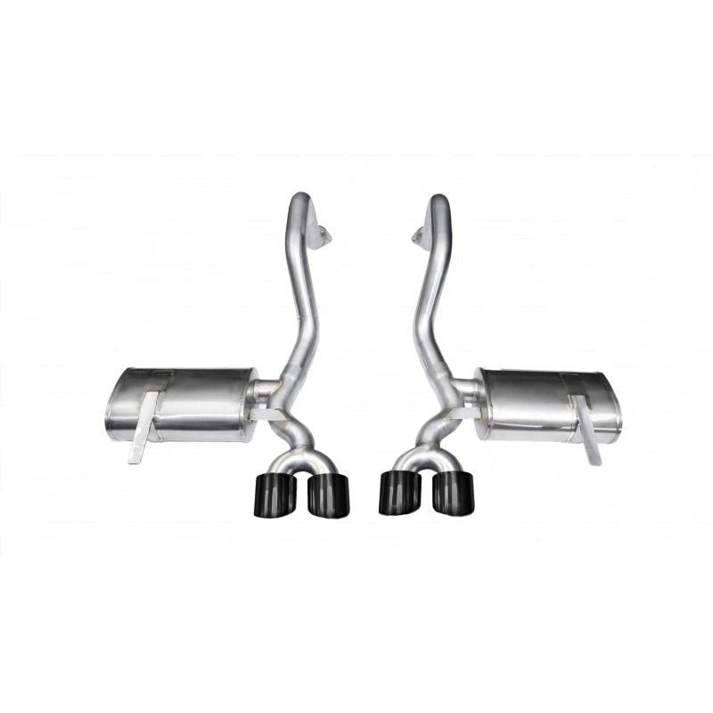 Corsa 1997-2004 Chevrolet Corvette C5 Z06 5.7L V8 Black Xtreme Axle-Back Exhaust-SR1 Performance