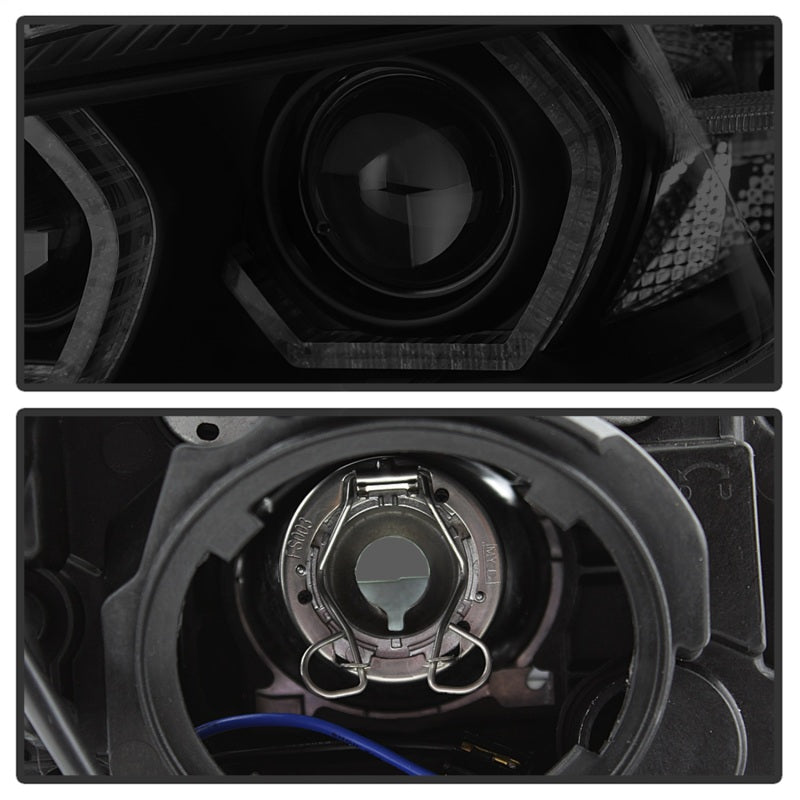 Spyder 12-14 BMW F30 3 Series 4DR Projector Headlights - LED DRL - Blk Smoke PRO-YD-BMWF3012-DRL-BSM-SR1 Performance