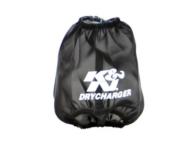 K&N Drycharger Round Tapered Air Filter Wrap - Black 5.125in Base ID x 3.5in Top ID x 6in H-SR1 Performance