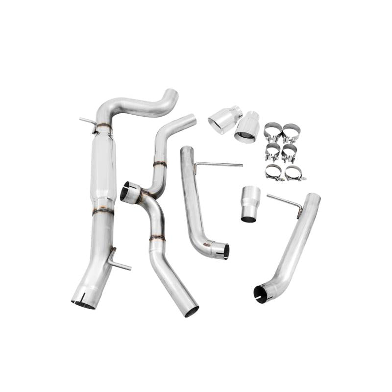 AWE Tuning VW MK7 Golf Alltrack/Sportwagen 4Motion Track Edition Exhaust - Polished Silver Tips-SR1 Performance