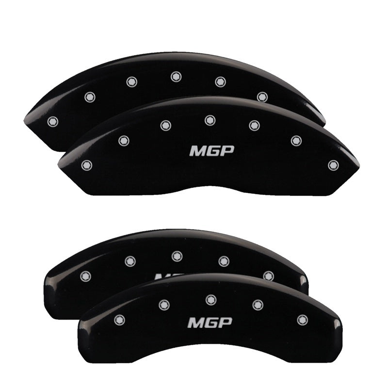 MGP Black Finish Silver Engraved Caliper Covers for Lincoln MKX * Set of 4