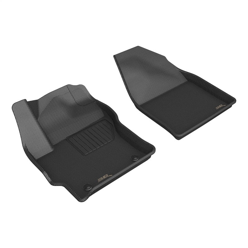 3D MAXider 22-23 Toyota Corolla Cross AWD Kagu Black Floor Mats - Row 1-SR1 Performance