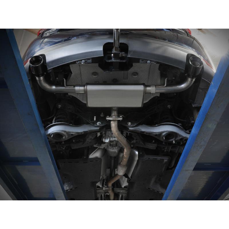 aFe Takeda 17-21 Mazda CX-5 2.5L (t) 2.5in. SS Axle-Back Exhaust System w/Black Tips-SR1 Performance