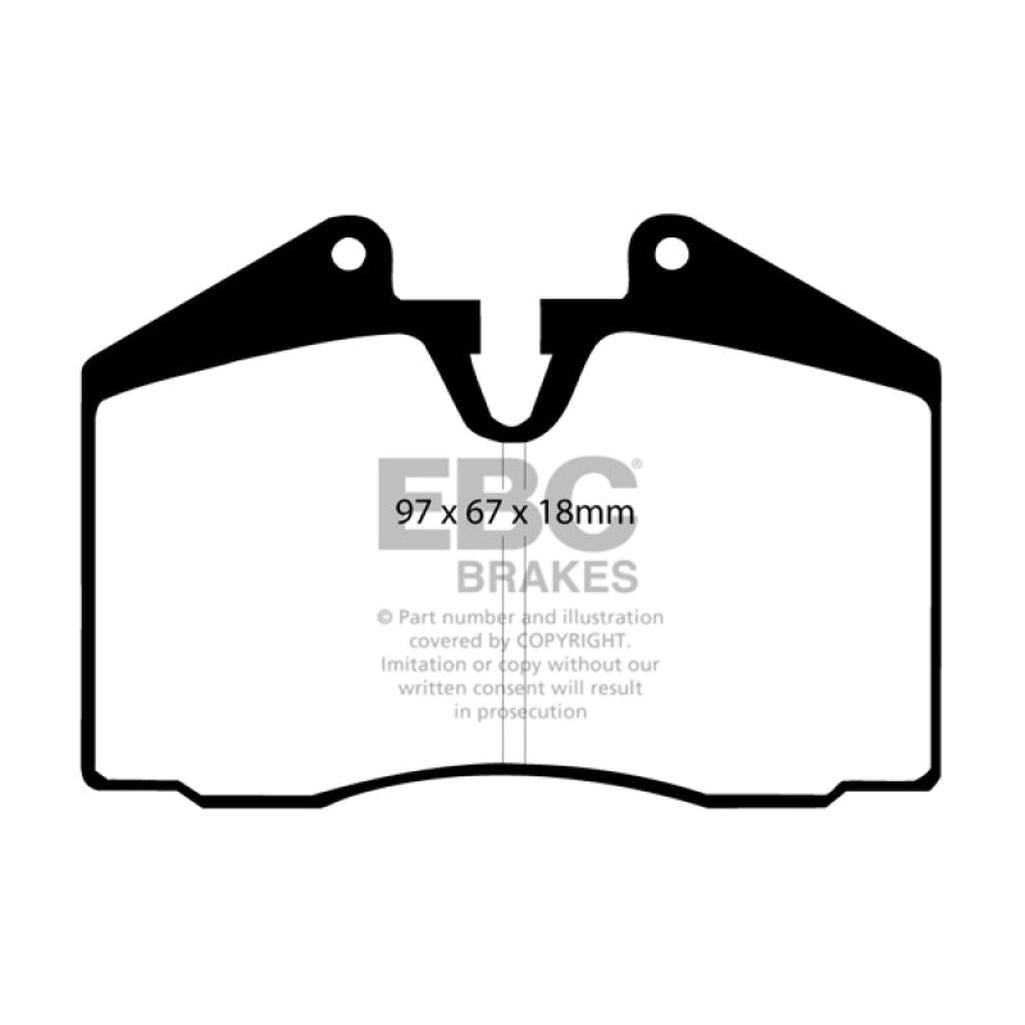 EBC Yellowstuff Brake Pads for Porsche 911 and 928 – Part No. DP4612R