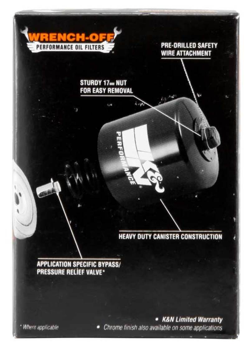 K&N 01-12 Yamaha FJR 1300/1300A/1300AE/1300AS 2.688in OD x 3.813in H Oil Filter-SR1 Performance