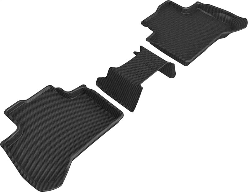 3D MAXpider 2018-2020 BMW X3 (G01)/X4 (G02) Kagu 2nd Row Floormats - Black-SR1 Performance