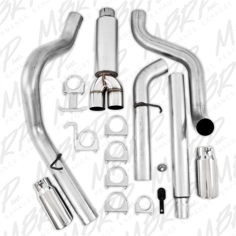 MBRP 1999-2004 Ford F-250/350 V-10 Cat Back 4 Dual Split Side-SR1 Performance