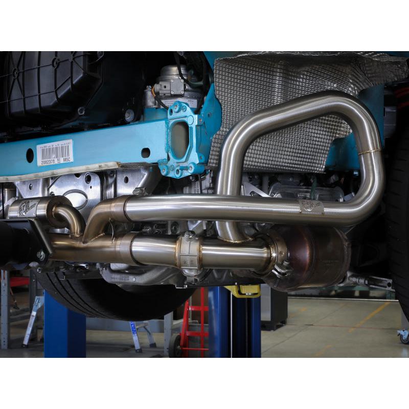 aFe 14-19 Porsche 911 H6-3.8/4.0L GT3 MACH Force-Xp 304 Stainless Steel Primary Muffler Delete Pipe-SR1 Performance