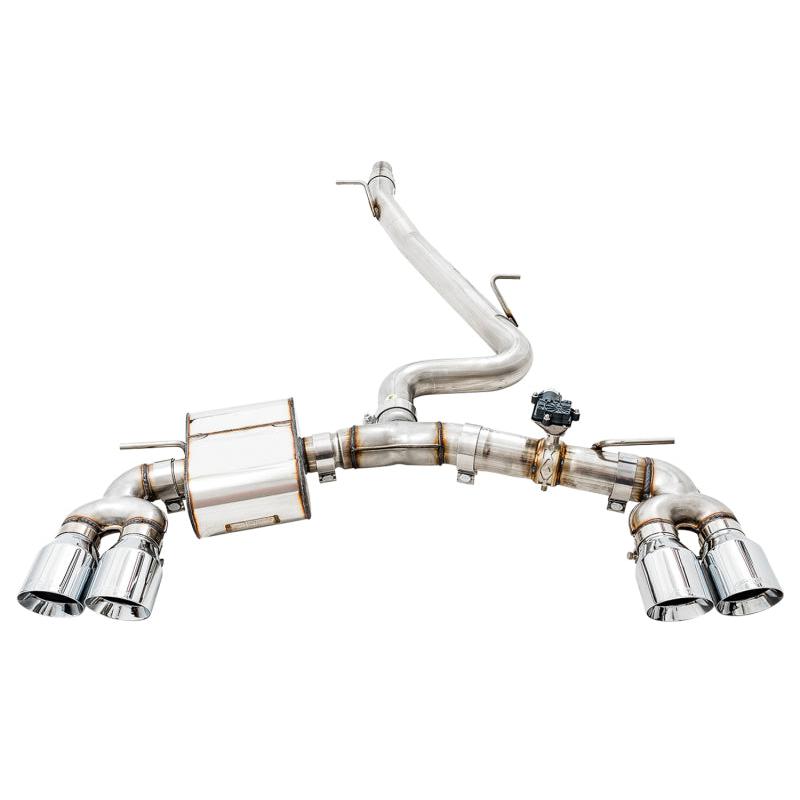 AWE Tuning Volkswagen Golf R MK7.5 SwitchPath Exhaust w/Chrome Silver Tips 102mm-SR1 Performance