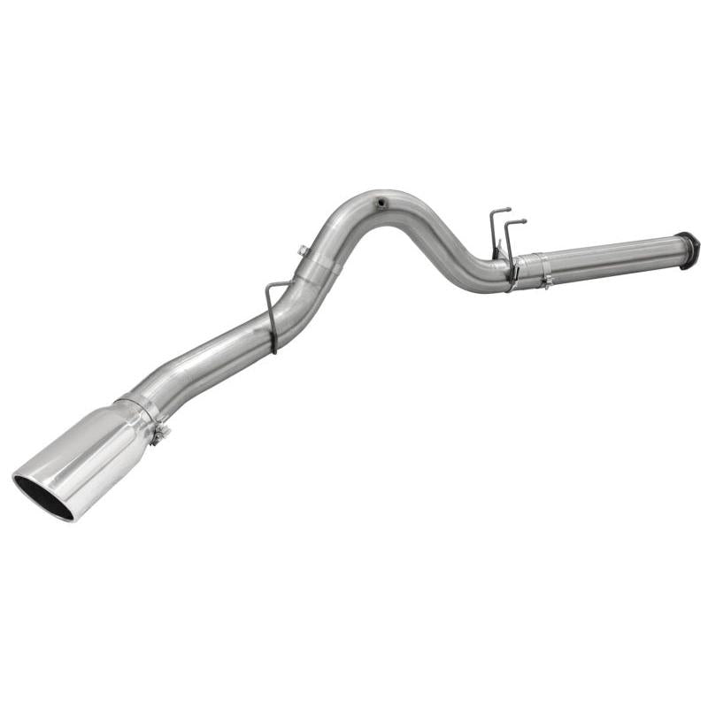 aFe MACHForce XP Exhaust 5in DPF-Back SS Exh 2015 Ford Turbo Diesel V8 6.7L Polished Tip-SR1 Performance