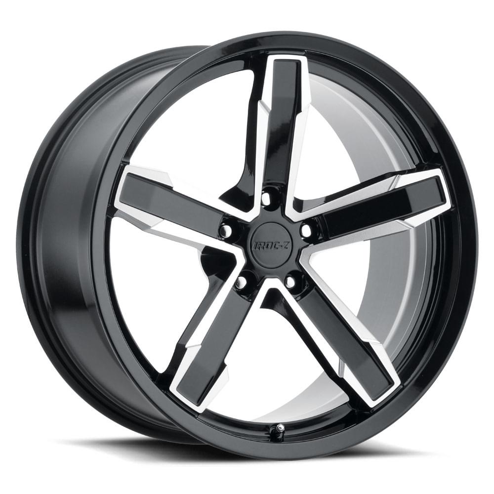 20X11 5X120 +43 HB 66.9 IROC Z10 GLOSS BLK/MF WITH CAP-SR1 Performance