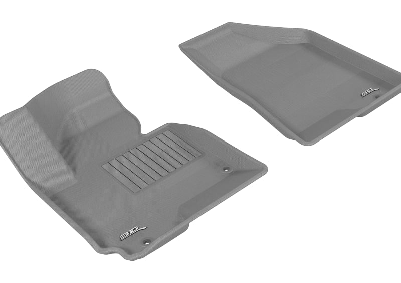 3D MAXpider 2011-2013 Kia/Hyundai Sportage/Tucson Kagu 1st Row Floormat - Gray-SR1 Performance
