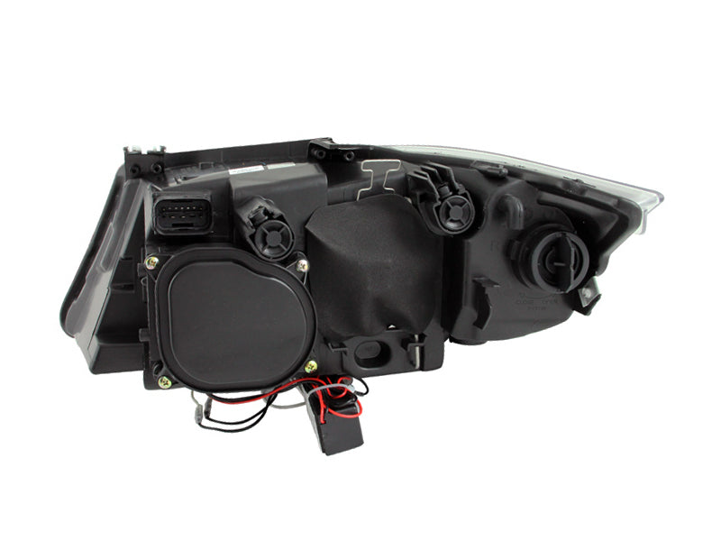 ANZO 2006-2008 BMW 3 Series E90-E91 Projector Headlights w/ Halo w/ LED Bar Chrome (CCFL)-SR1 Performance