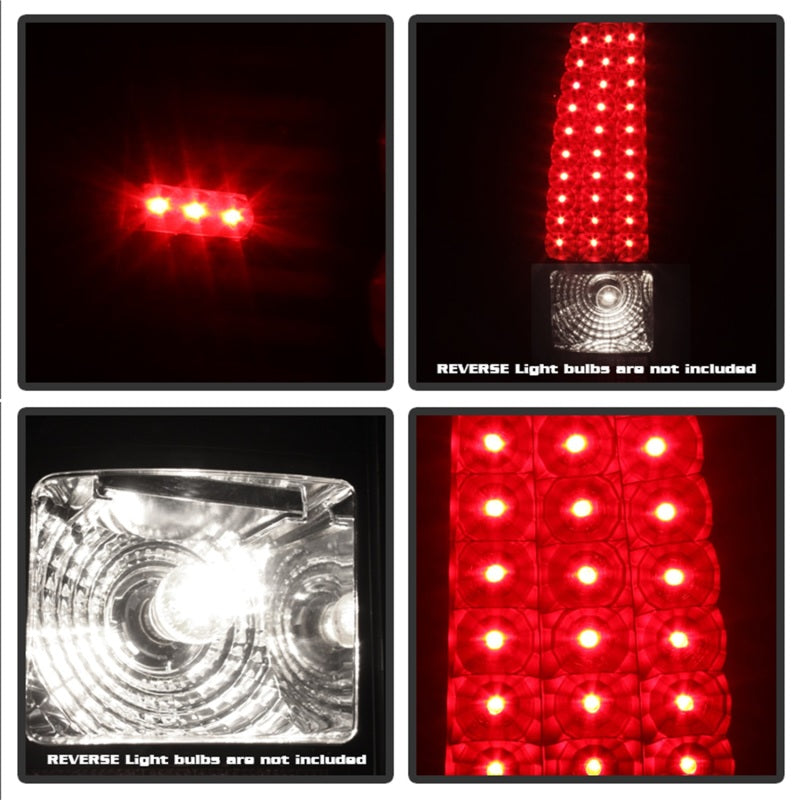 Xtune 03-06 Silverado 1500/2500 (Will Not Fit Stepside) LED Tail Lights Black ALT-ON-CS03-LED-BK-SR1 Performance