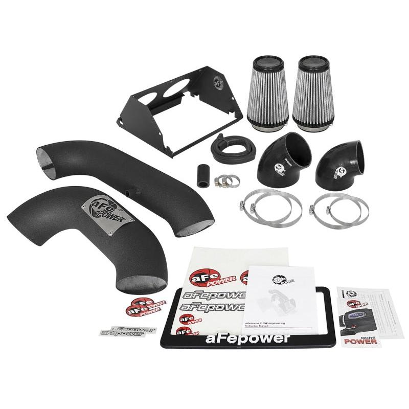 aFe MagnumFORCE 2XP Intake w/3.5in Black Steel Housing Pro DRY S Filter 2017 Ford F-150 V6-3.5L (tt)-SR1 Performance