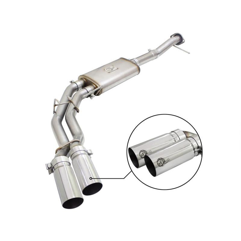 aFe Rebel Exhausts 3in SS Cat-Back 09-14 Ford F-150 4.6/5.0/5.4L w/ Polished Tips-SR1 Performance