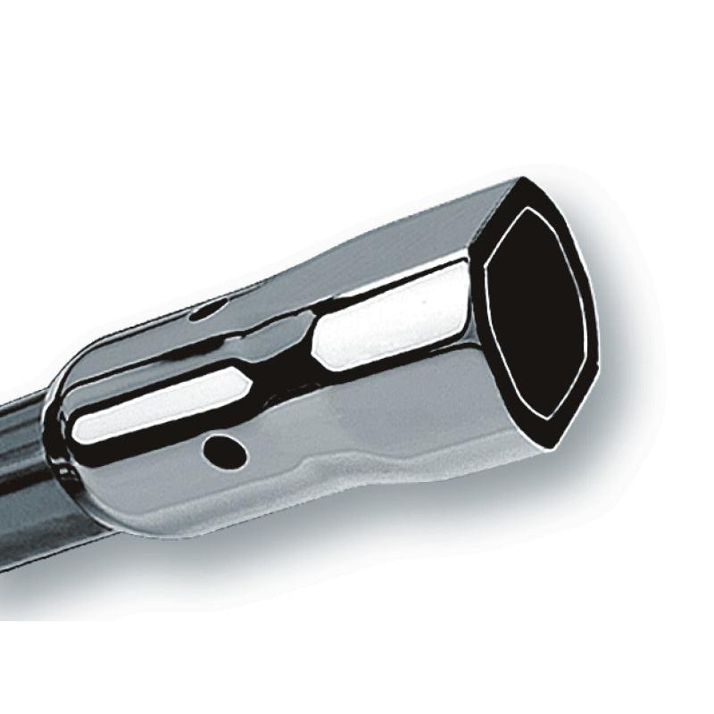 Borla 2.25in Inlet 3.38in x 3.0in Square Angle Cut Phantom x 6.5in Long Universal Exhaust Tips-SR1 Performance