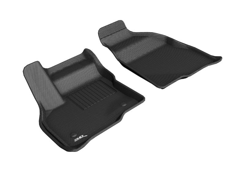 3D MAXpider 2017-2020 Chevrolet Bolt Ev Kagu 1st Row Floormat - Black-SR1 Performance