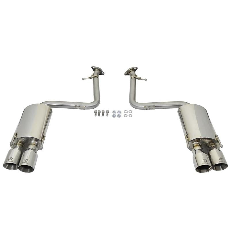 aFe Takeda 16-17 Lexus RC 200T 2.0L (t) 2in. SS Axle-Back Exhaust System w/Polished Tips-SR1 Performance