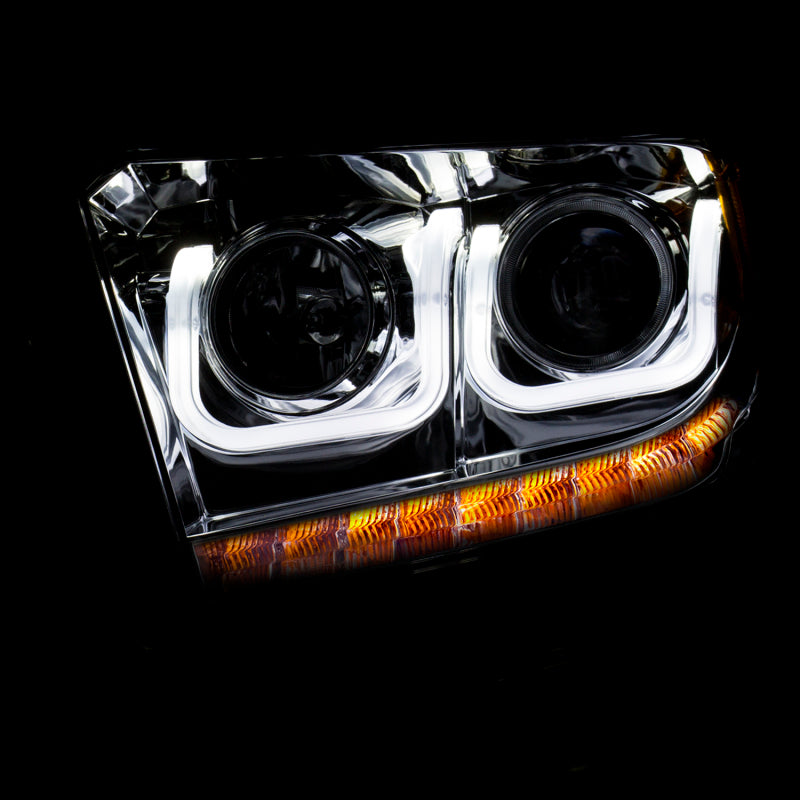 ANZO 2014-2016 Toyota Tundra Projector Headlights w/ U-Bar Chrome-SR1 Performance