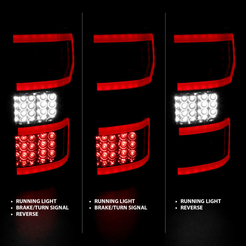 ANZO 18-19 Ford F-150 LED Taillights Smoke-SR1 Performance