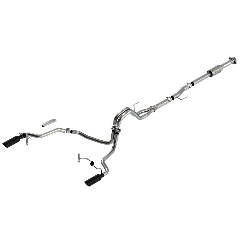 Borla F-150 2021 2.7L/3.5L 4dr CC SB EC STB Lari/King R/Plinum/LTD 3/2.25 SRE CB AK BLK CHR Tips-SR1 Performance