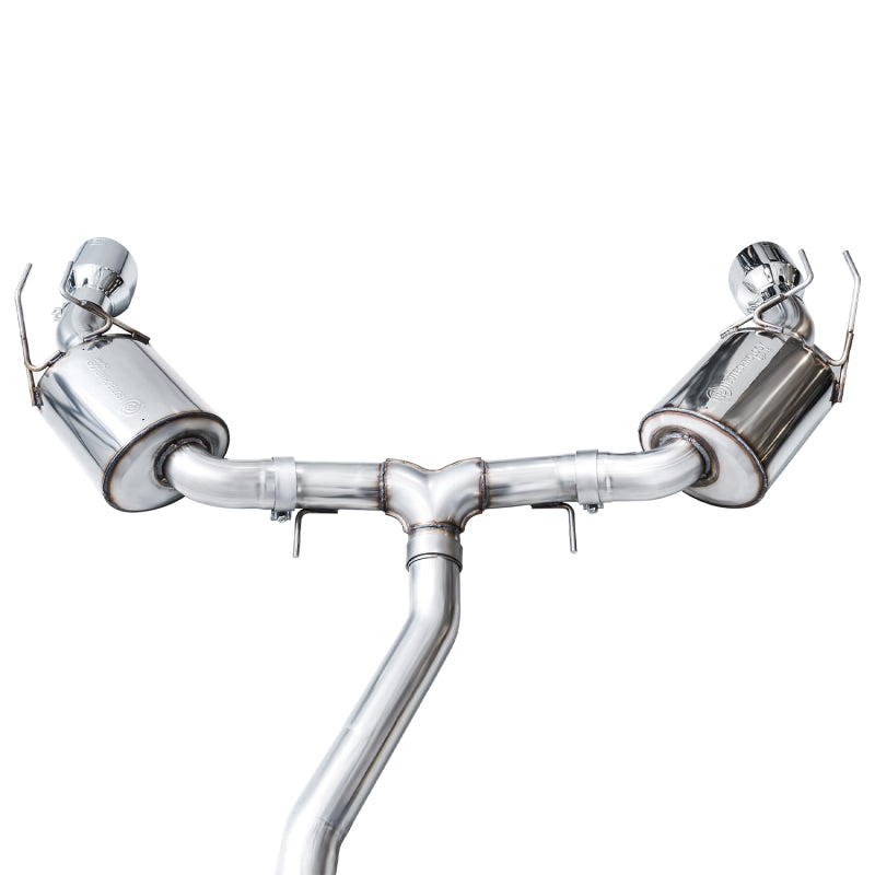 AWE Tuning 22+ Honda Civic Si/Acura Integra Touring Edition Catback Exhaust - Dual Chrome Silver Tip-SR1 Performance
