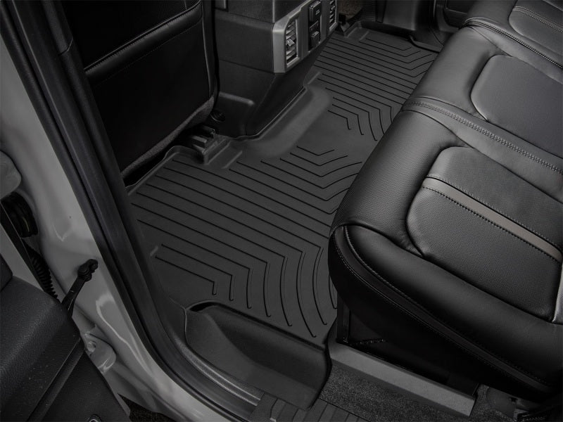 WeatherTech FloorLiner HP Rear for 2017 Ford F-250/F-350 Super Duty — Custom Fit, Durable Rubber-Like TPE Material